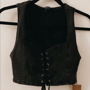 Never worn - Forever21 Lace-Up Corset Top